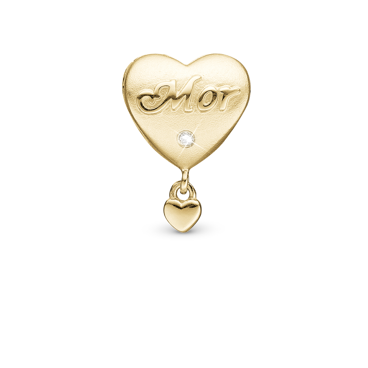 Christina Min Mor charm 4 mm i forgyldt sølv – model 623-G211