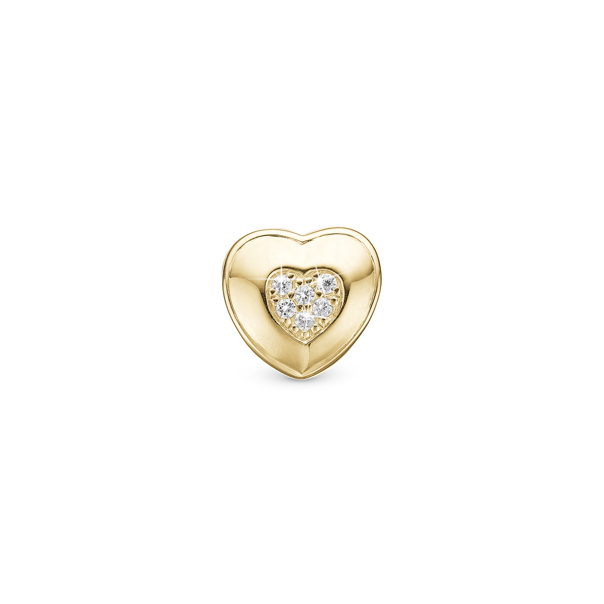 Christina Let Love Shine charm 4 mm i forgyldt sølv – model 623-G326