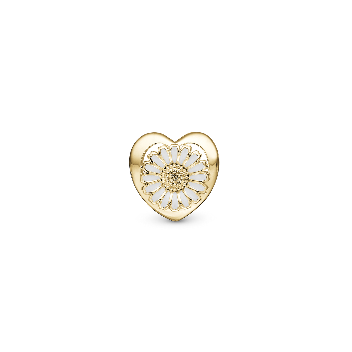 Christina Daisy Flower charm 4 mm i forgyldt sølv – model 623-G336