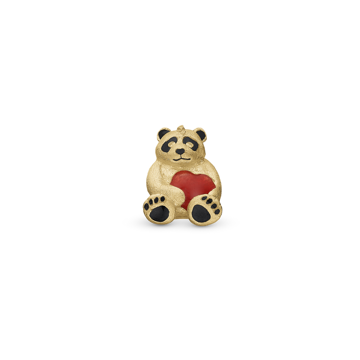 Christina Panda charm 4 mm i forgyldt sølv – model 623-G338