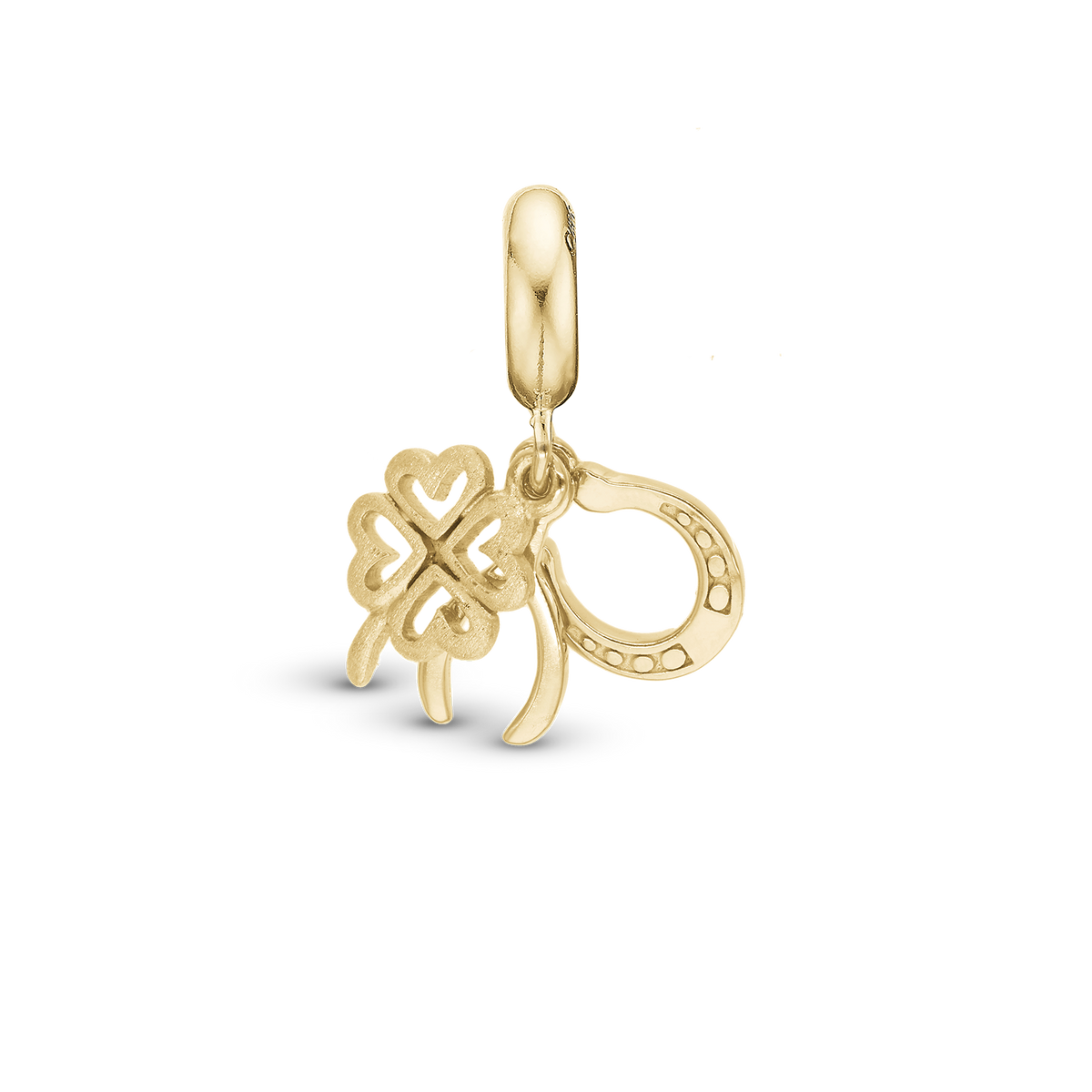 Christina Lucky hænger-charm 4 mm i forgyldt sølv – model 623-G344