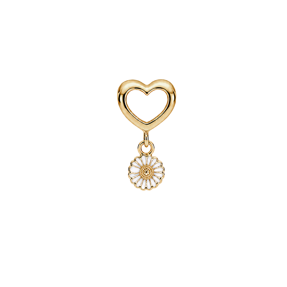 Christina Jewelry - Marguerites With Love charm 4 mm, forgyldt sølv - Model: 623-G391