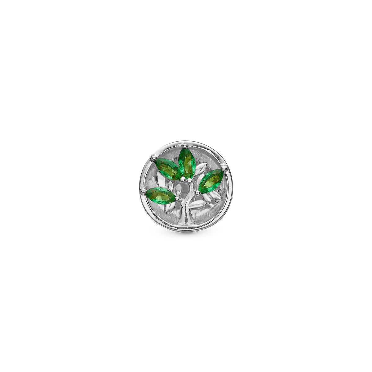 Christina Green Life charm 4 mm i sølv – model 623-S314