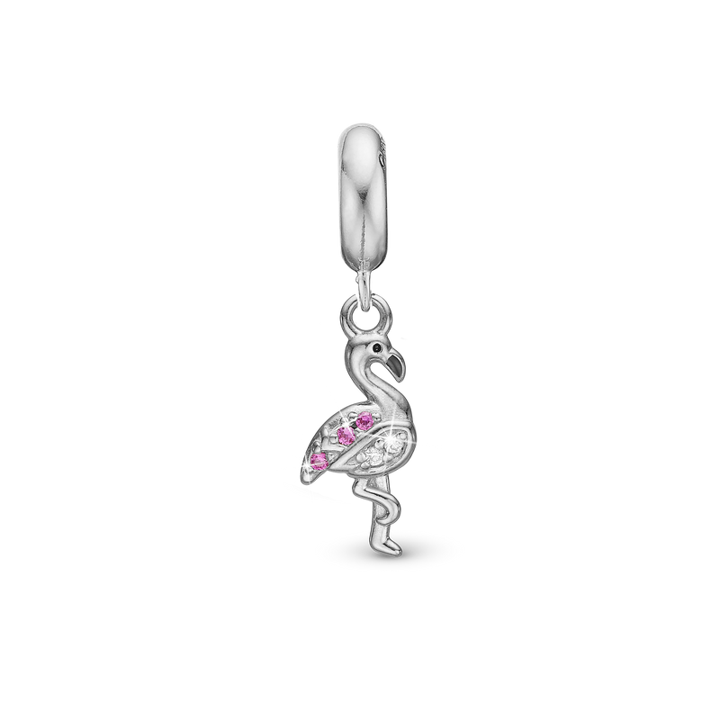 Christina Jewelry - Flamingo, sølv charm (til sølvarmbånd) - Model: 623-S315