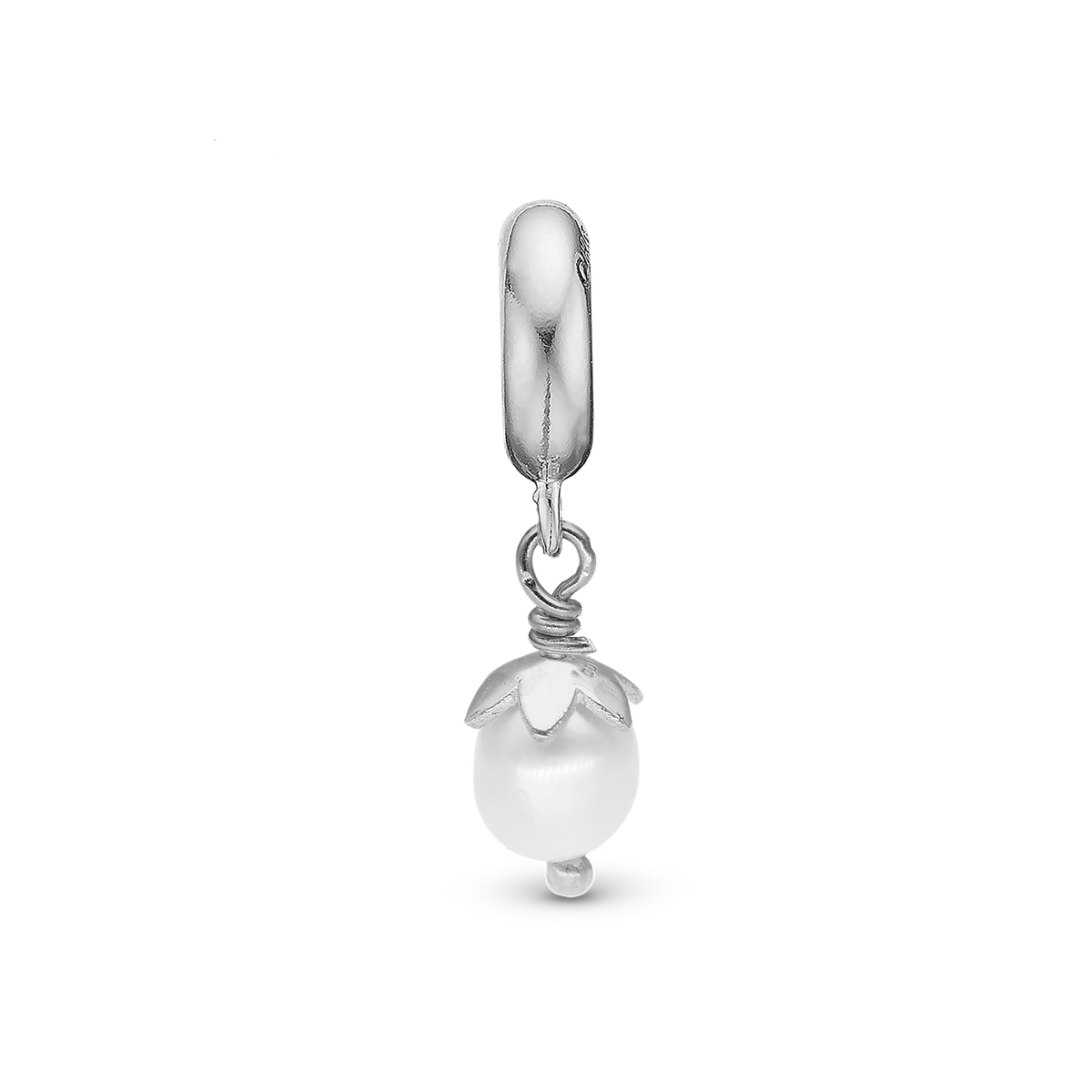Christina Sparkling Pearl hænger-charm 4 mm i sølv – model 623-S368