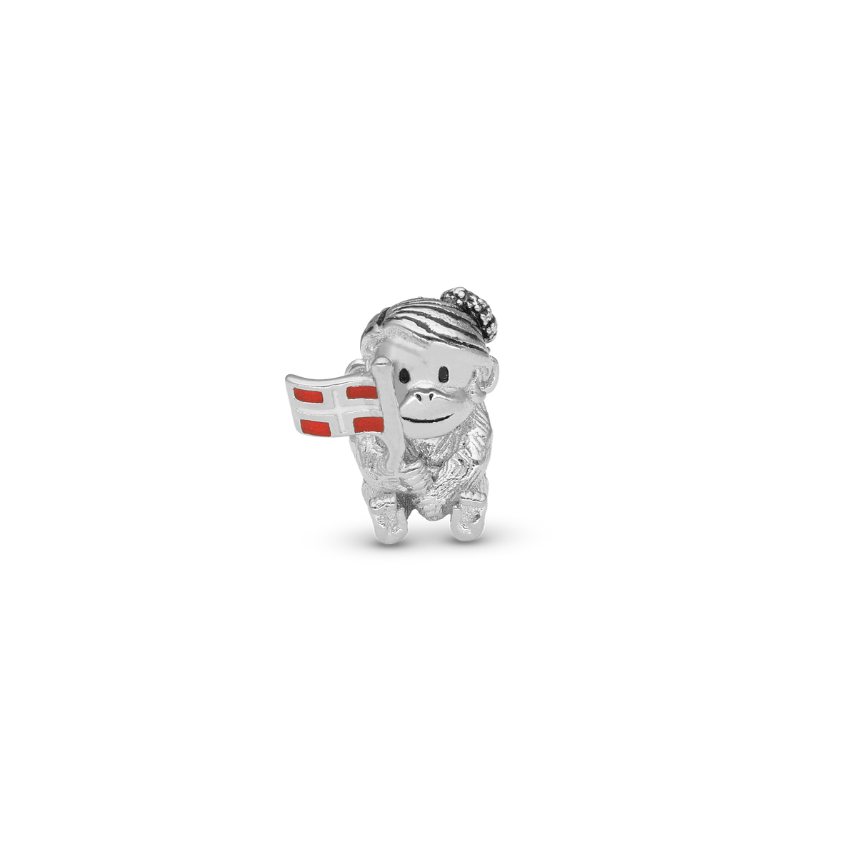Christina Cute monkey Celebration charm 4 mm i sølv – model 623-S383