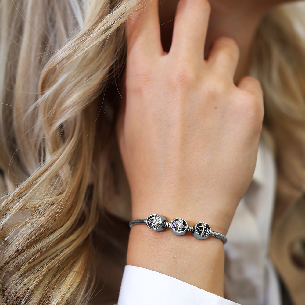 Christina Stjernetegn Jomfru charm 4 mm i sølv – model 623-S61 – billede 2