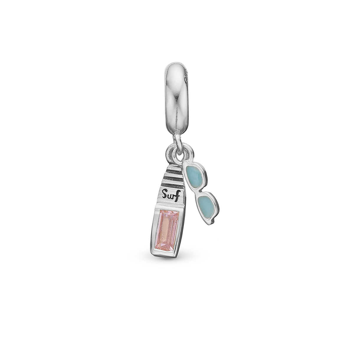 Christina Surfboard Limited Edition charm i sølv – model 610-SURFBOARD-S