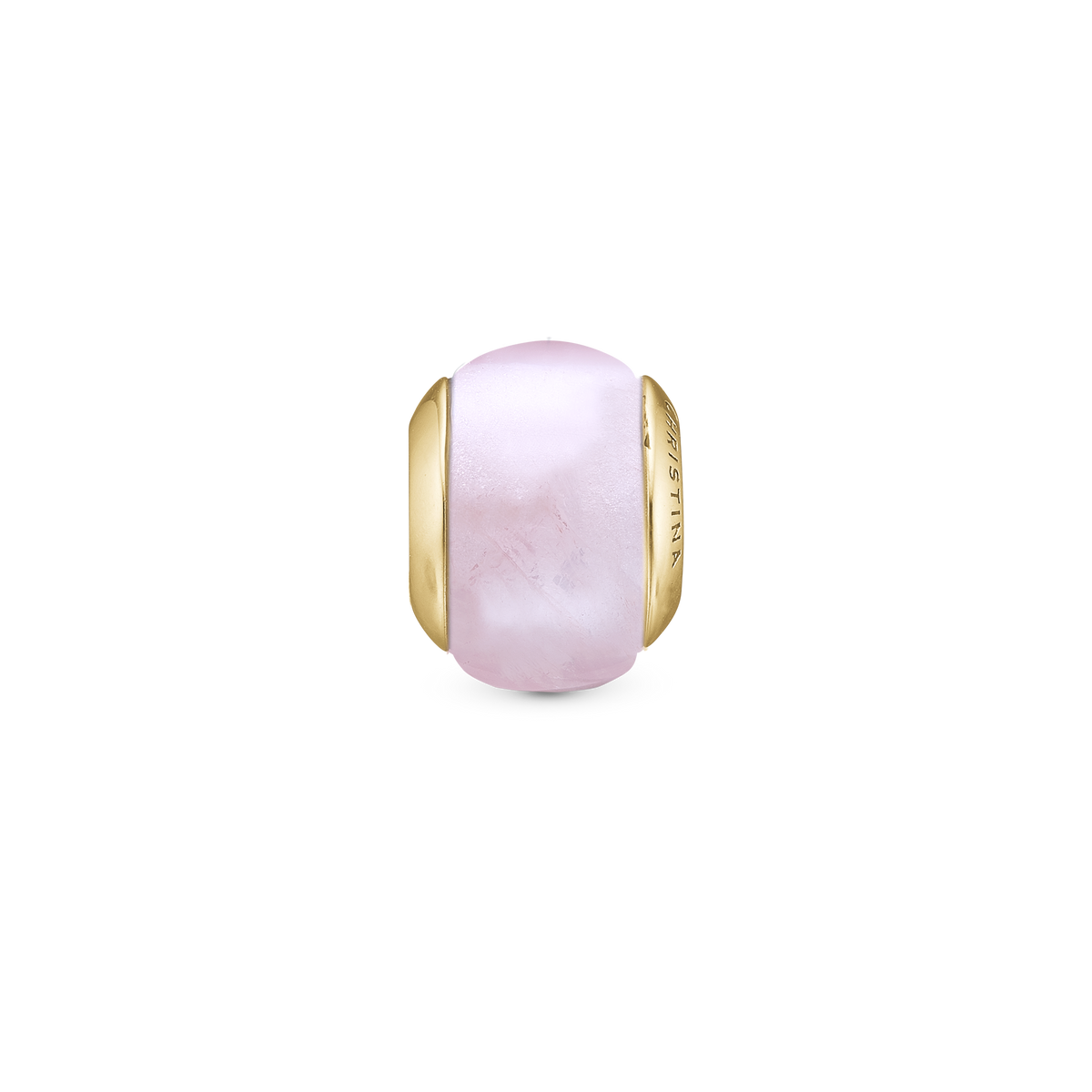 Christina Rose Quartz Magic charm i forgyldt sølv – model 630-G143