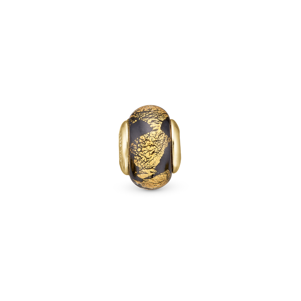 Christina Golden Black Globe charm i forgyldt sølv – model 630-G156