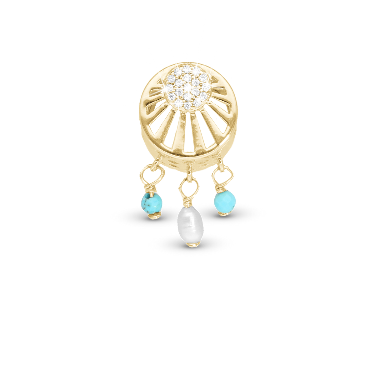 Christina Ocean sunset charm i forgyldt sølv – model 630-G281