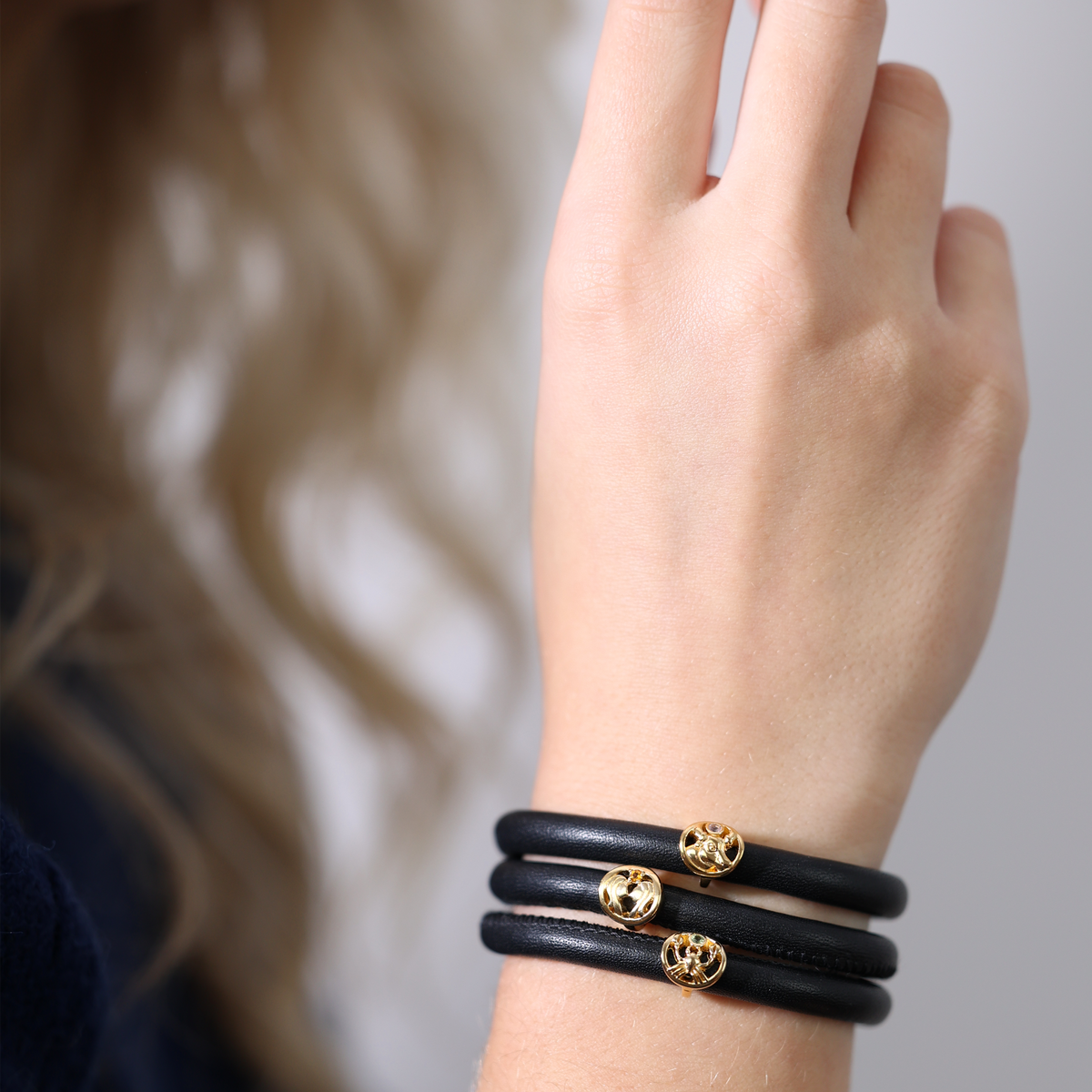 Christina Stjernetegn Krebs charm i forgyldt sølv – model 630-G67-6 – billede 2