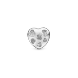 Christina Jewelry - Let Love Shine, sølv charm med zirkoner til læderarmbånd 6 mm - Model: 630-S264