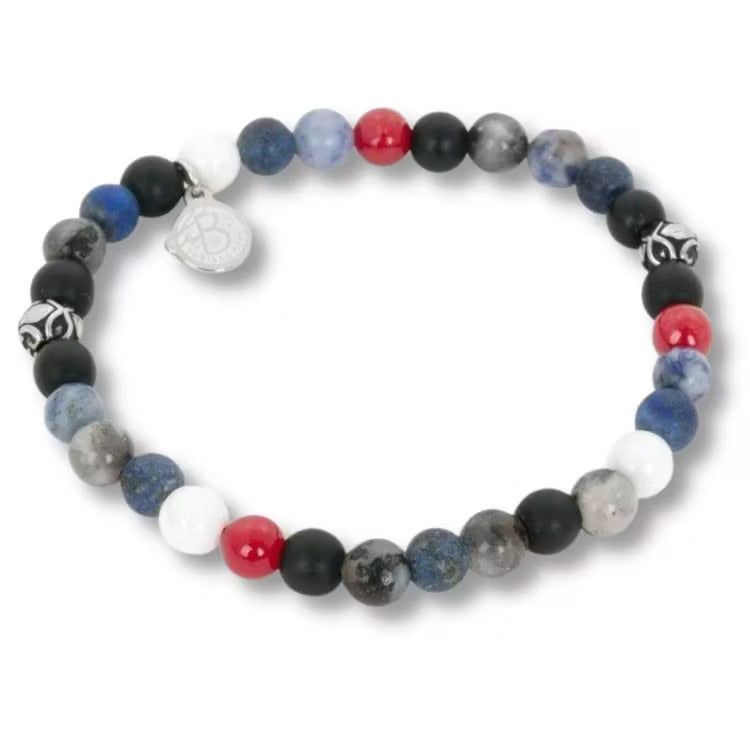 By Billgren - Herre stenarmbånd i flerfarvede sten (Byron) - Modelnr.: 8255