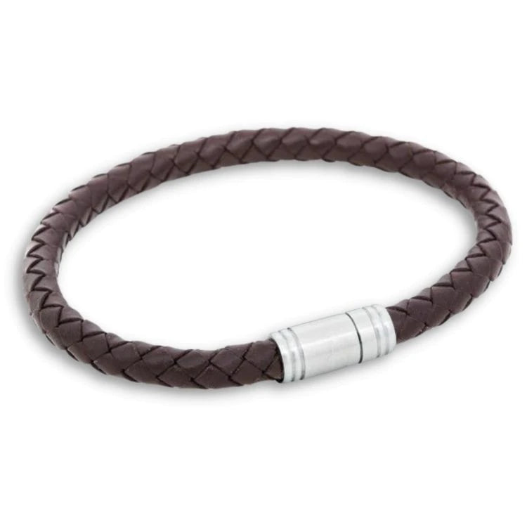 By Billgren - Herre armbånd i brun læder - Modelnr.: 8126