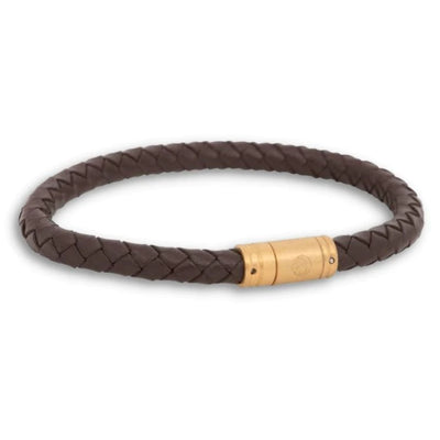 By Billgren - Herre armbånd i brun læder - Modelnr.: 8133