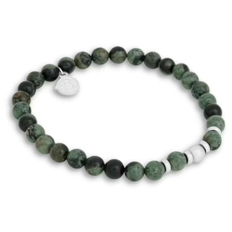 By Billgren - Herre stenarmbånd i grønne sten (Benedict) - Modelnr.: 8213