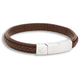 By Billgren - Herre armbånd i brun læder - Modelnr.: 8425