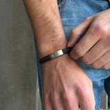By Billgren - Herre armbånd i brun læder - Modelnr.: 8425