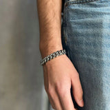 By Billgren - Herre armbånd i mat rustfri stål - Modelnr.: 8423