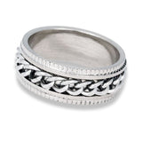 By Billgren - Herrering, rustfrit stål, stressring - Model: 5642