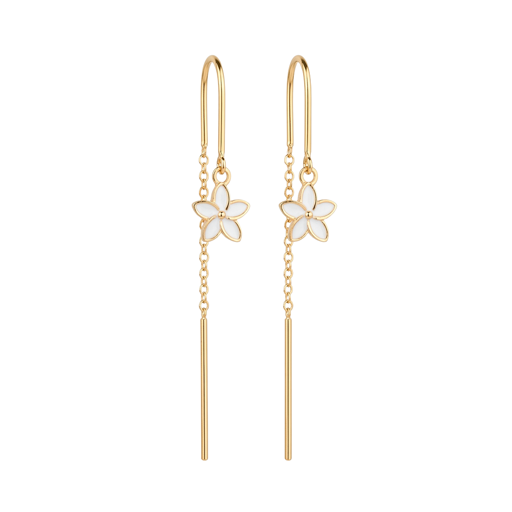 Christina Jewelry - Flower Heaven ørehængere, forgyldt sølv - Model: 670-G109