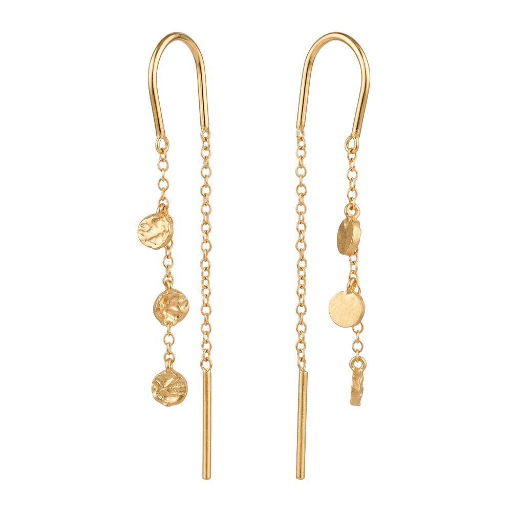 Christina Jewelry - Dangling Spots ørehængere, forgyldt sølv - Model: 670-G113