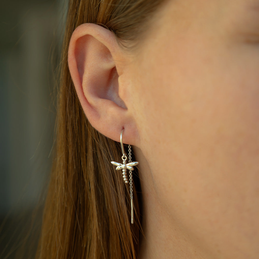 Christina Dragonfly ørehængere i sølv – model 670-S61 – billede 2