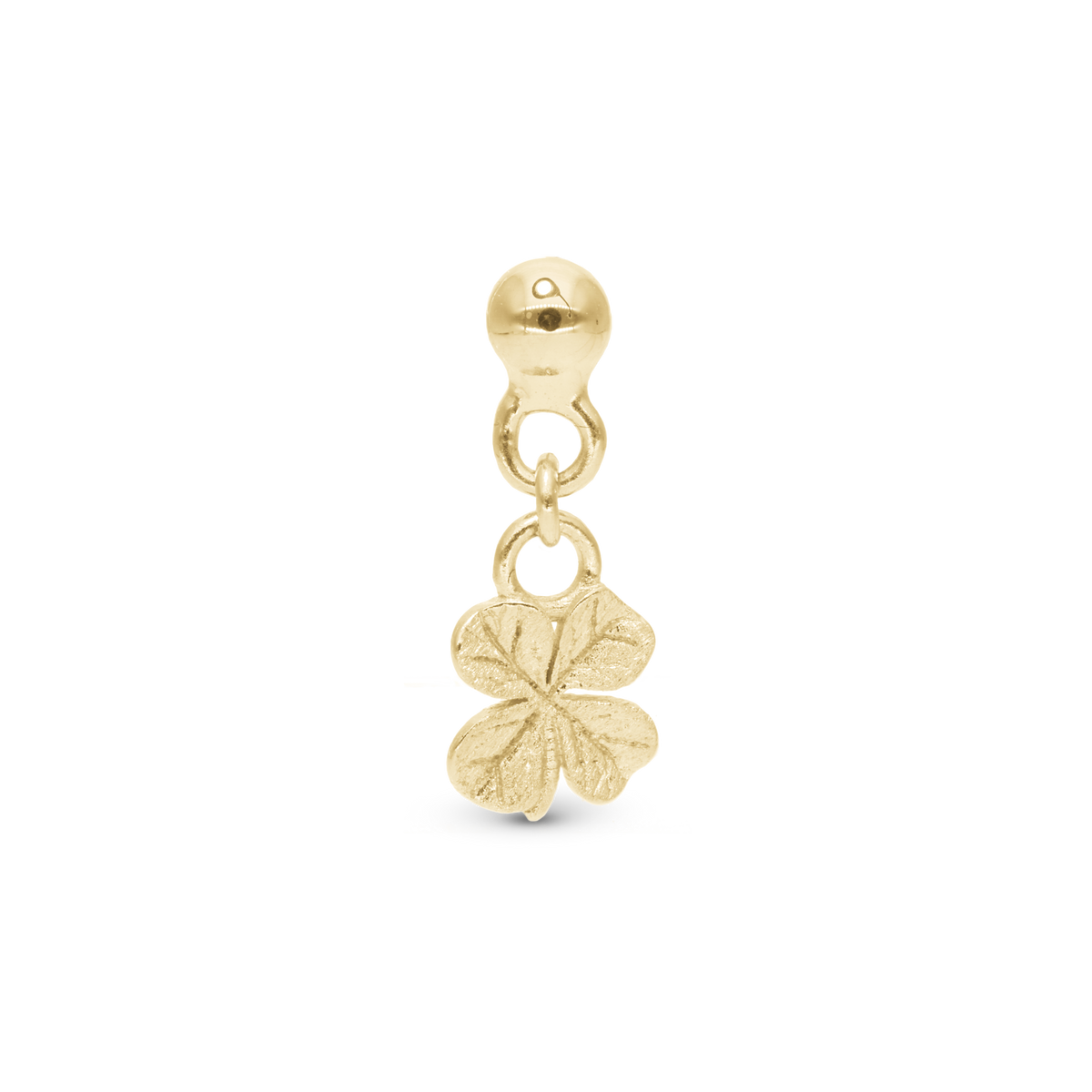 Christina Dangling Four Leaf Clover ørestikker i forgyldt sølv – model 671-G114DCLOVER