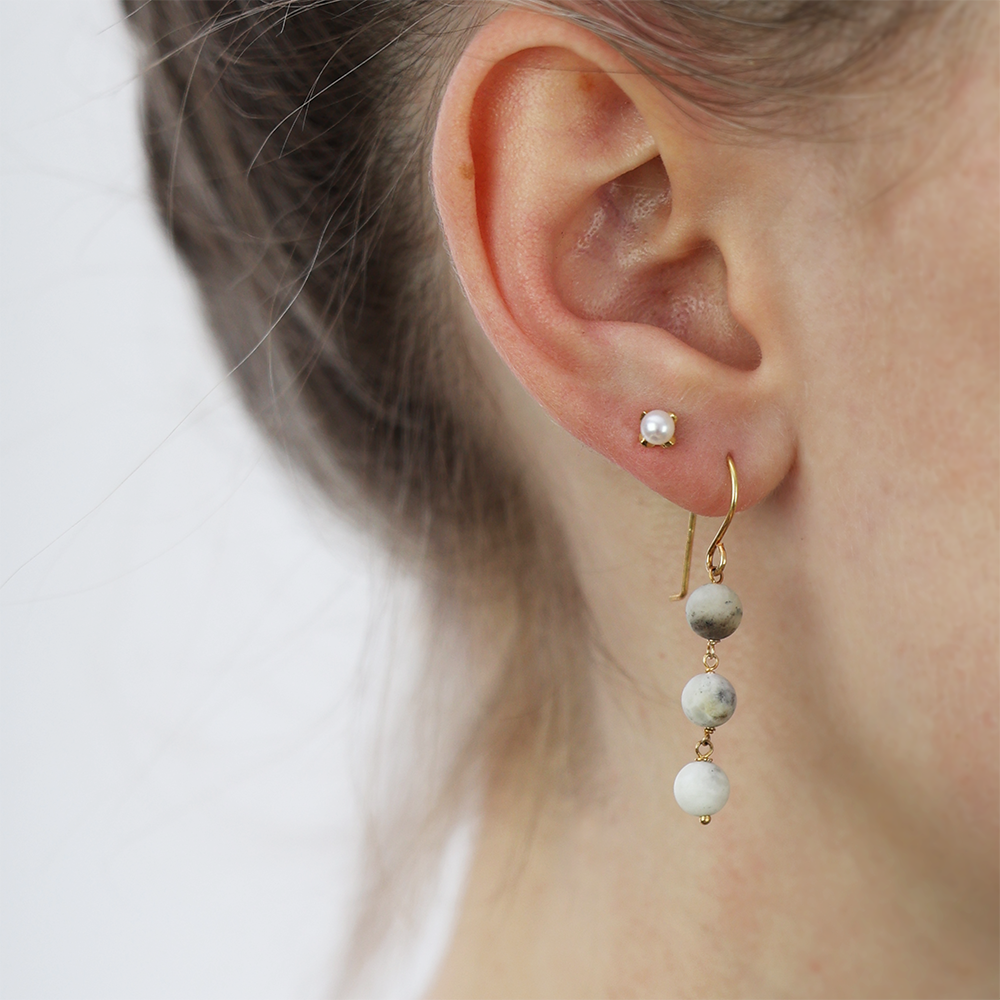 Christina Pearls ørestikker i forgyldt sølv – model 671-G81 – billede 2