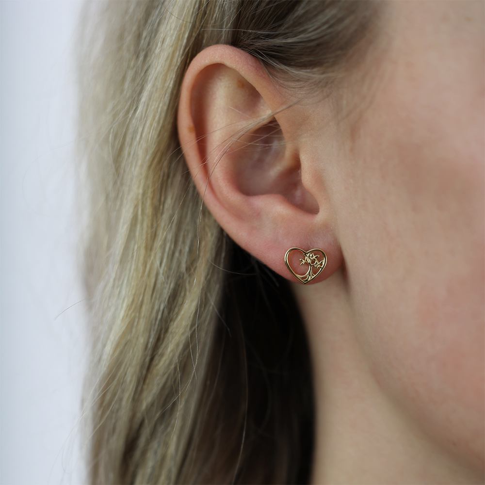 Christina Roots of A Tree ørestikker i forgyldt sølv – model 671-G87 – billede 2