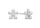 Christina jewelry & watches - Magic white Flower, ørestikker sølv med zirkoner - Model: 671-S126