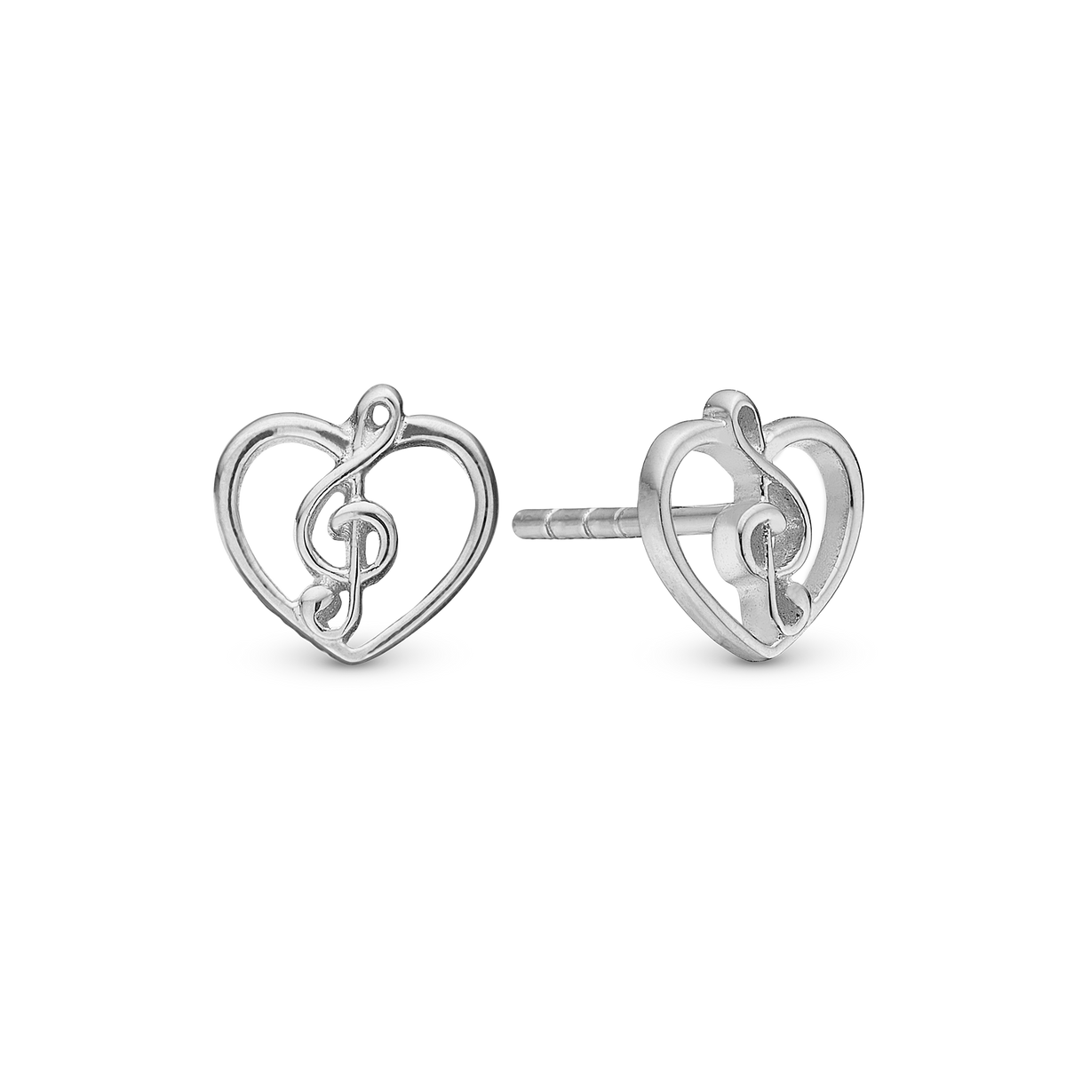 Christina Music Love ørestikker i sølv – model 671-S127