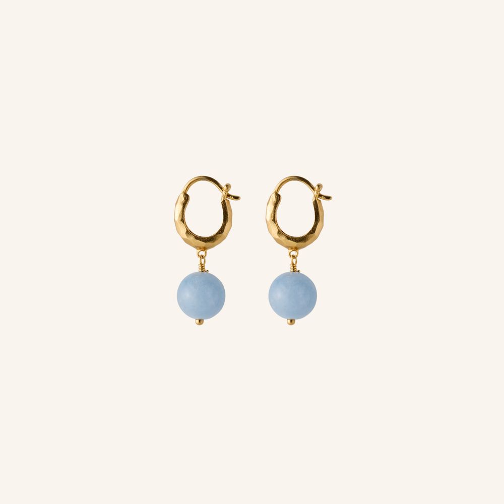 Pernille Corydon-Blue Sky Earrings- model E-321-gp
