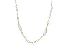 Christina Jewelry - Links and Pearls, forgyldt halskæde med ferskvandsperler - Model: 680-G127