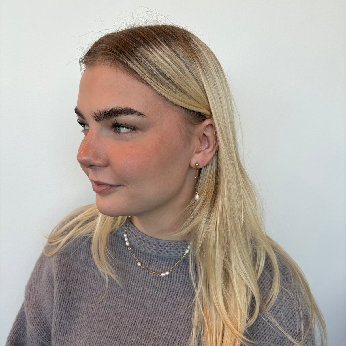 Christina Links and Pearls vedhæng i forgyldt sølv – model 680-G127 – billede 2