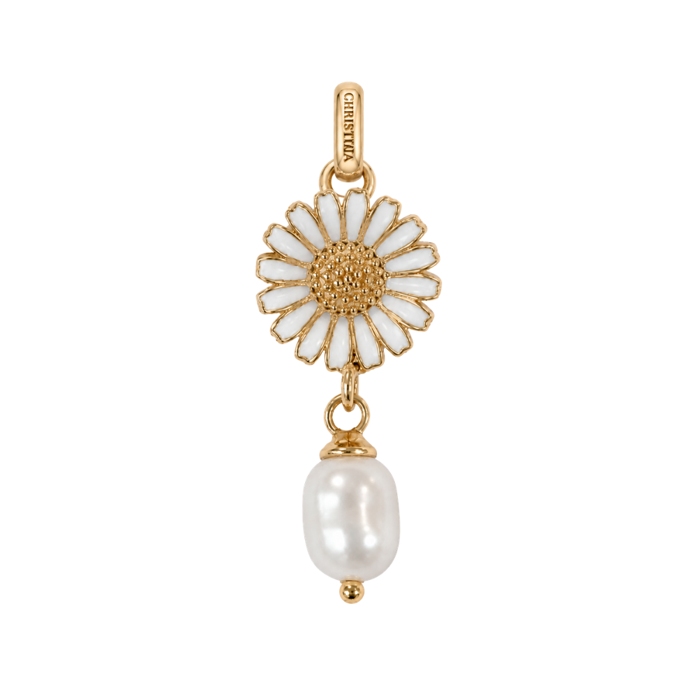 Christina Jewelry - Marguerite Pearl vedhæng, forgyldt sølv - Model: 680-G184