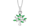 Christina jewelry  -  Green Family Tree, sølv vedhæng med zirkoner - Model: 680-S119