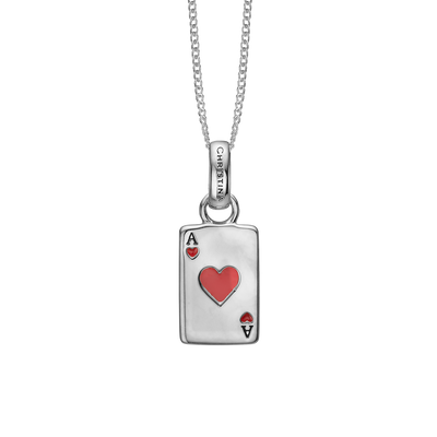 Christina Ace of Hearts vedhæng i sølv