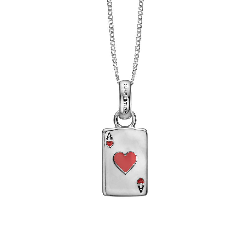 Christina jewelry  - Ace of Hearts, sølv vedhæng - Model: 680-S120