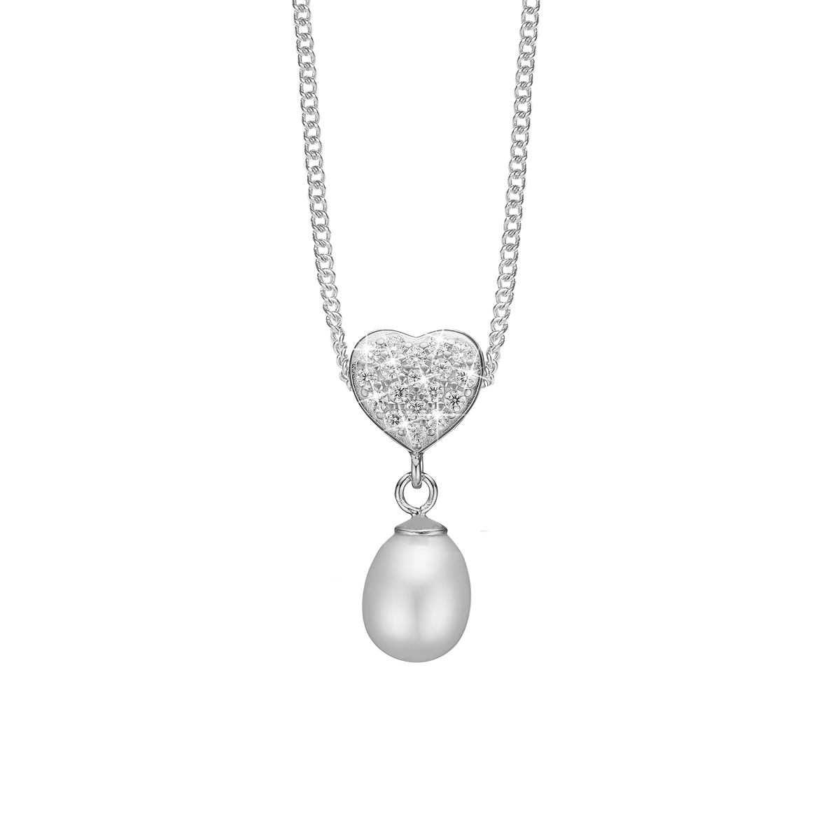 Christina Sparkling Heart vedhæng i sølv