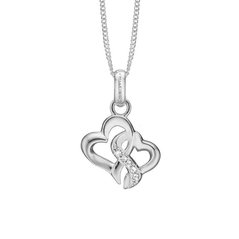 Christina jewelry - Beloved, sølv vedhæng med zirkoner - Model: 680-S129