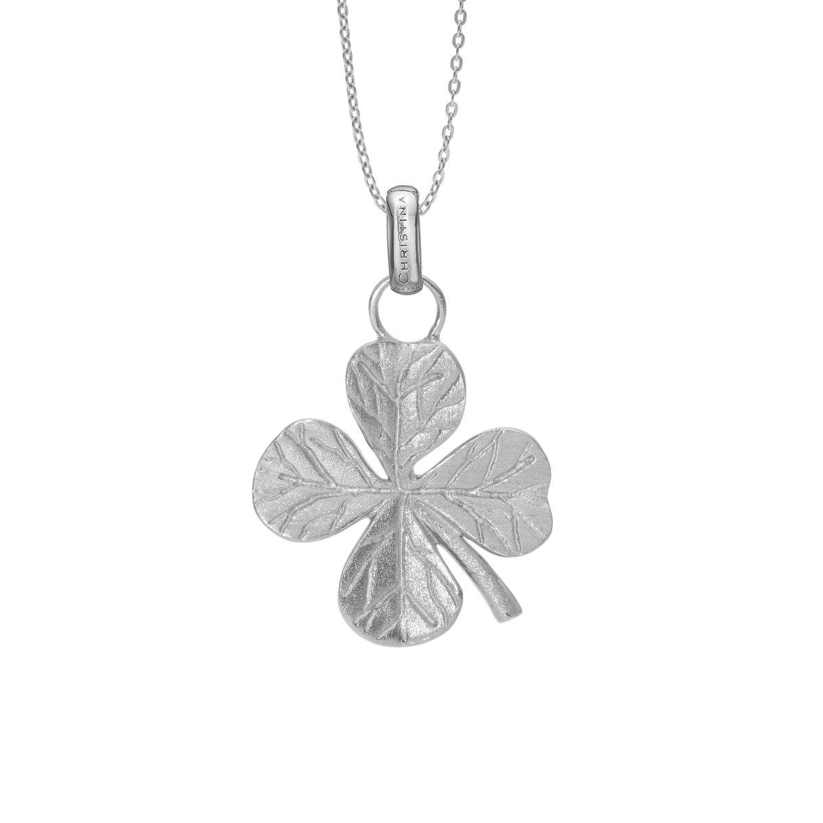 Christina Big Four Leaf Clover vedhæng i sølv