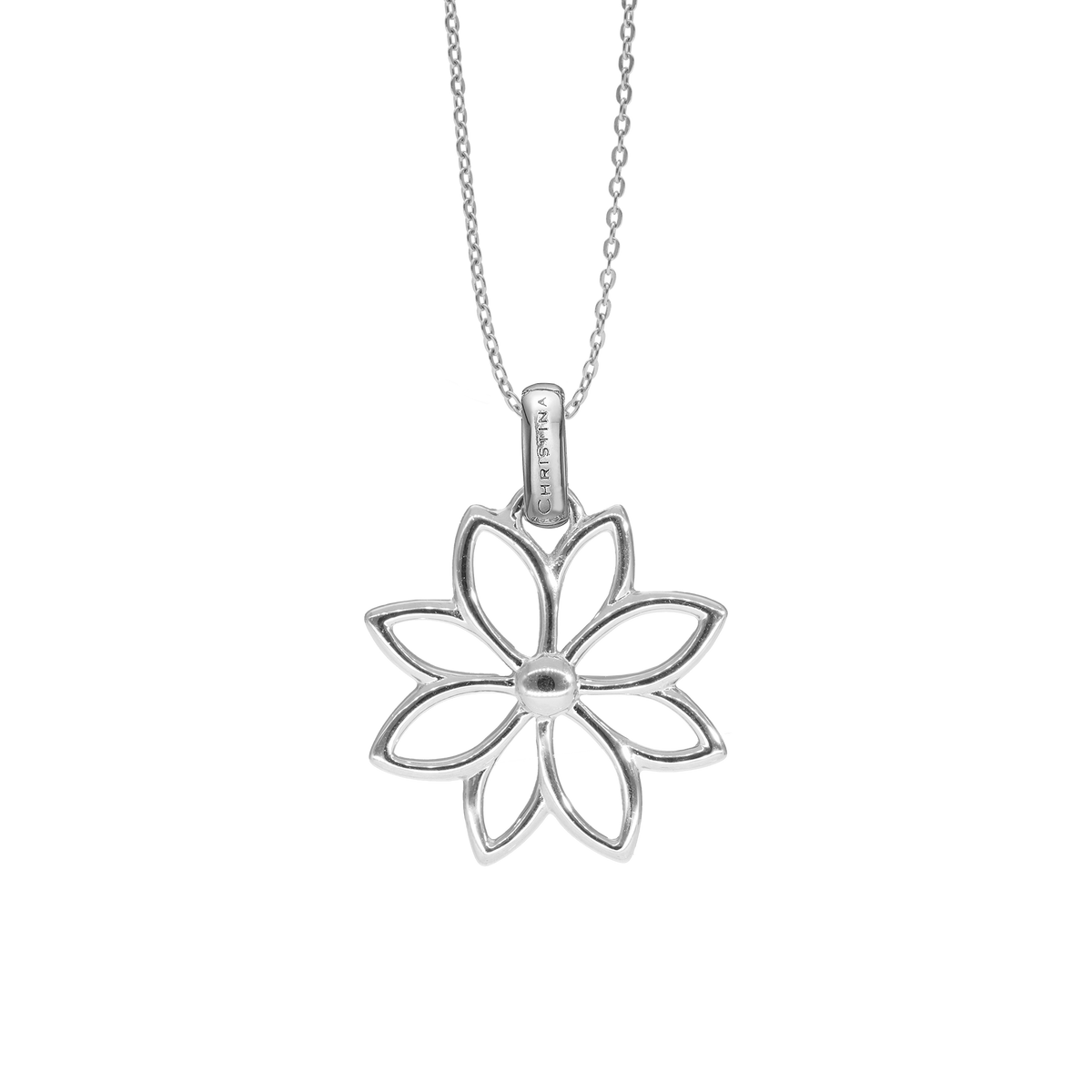 Christina Simple Flower vedhæng i sølv – billede 3