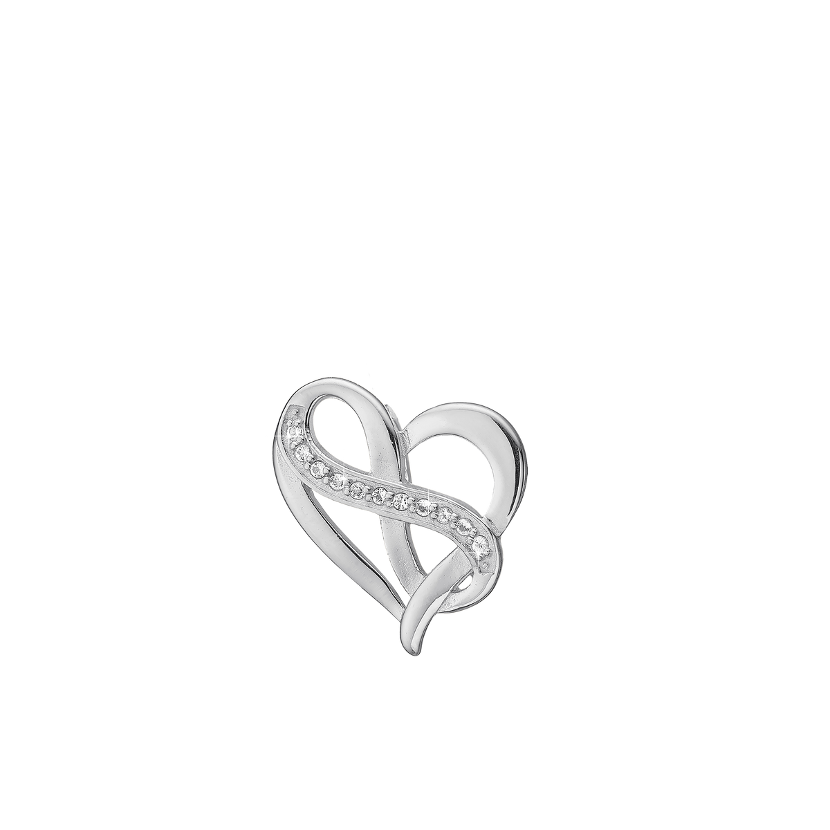 Christina Heart with Eternity vedhæng i sølv – billede 2