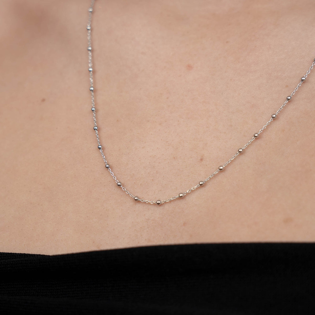 Christina Kugle halskæde i sølv – model 680-SSK55 – billede 2