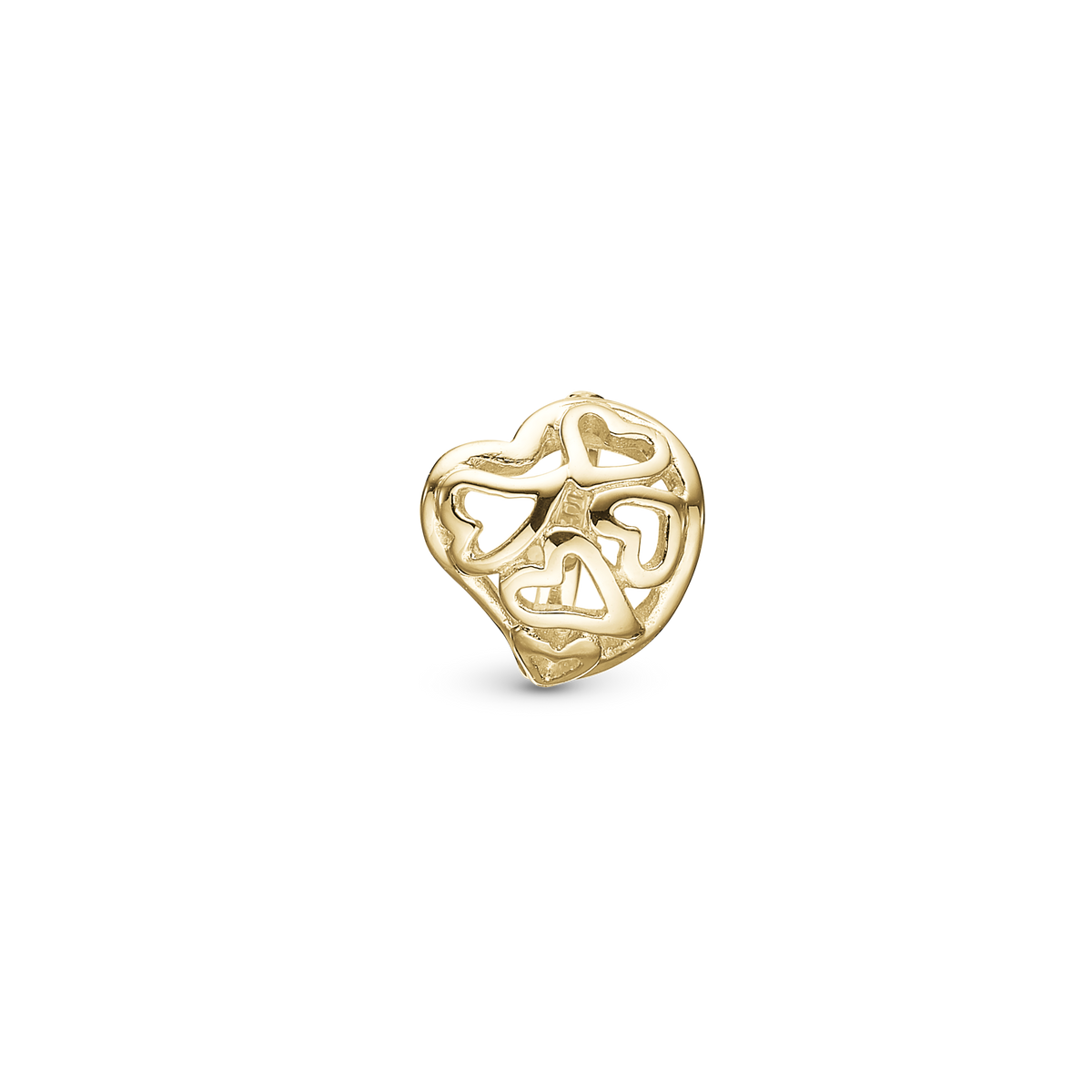 Christina Dreaming Hearts charm i 14 kt guld – model 693-RG03