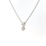 14kt. Hvidguld vedhæng-  m. 0,13ct tw/si brillant - 20-22147