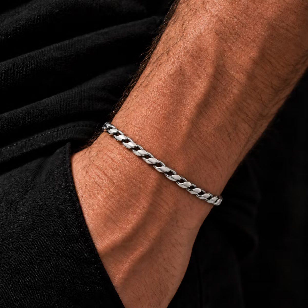 By Billgren - Herrearmbånd i rustfri stål (Sallmaan) - Modelnr.: 8454