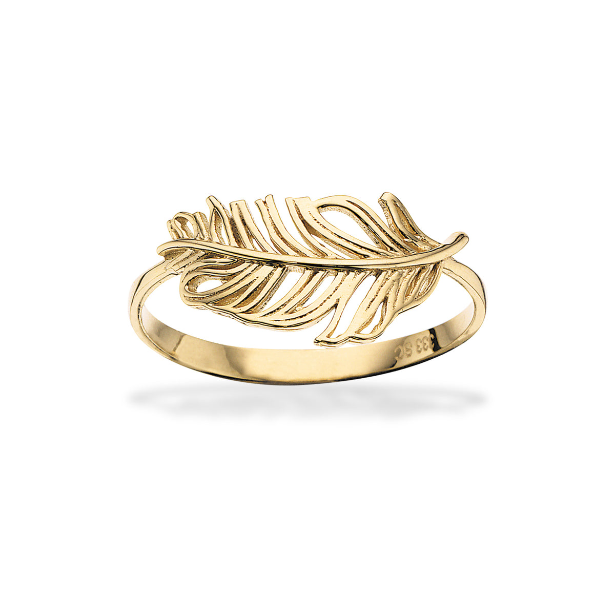 Scrouples - Ring 8 kt. med fjer - Model nr.: 709663
